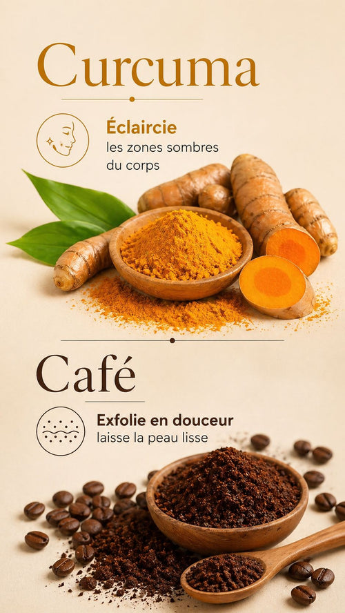 Coffee Scrub au curcuma – Gommage naturel exfoliant | Maison Yasmine