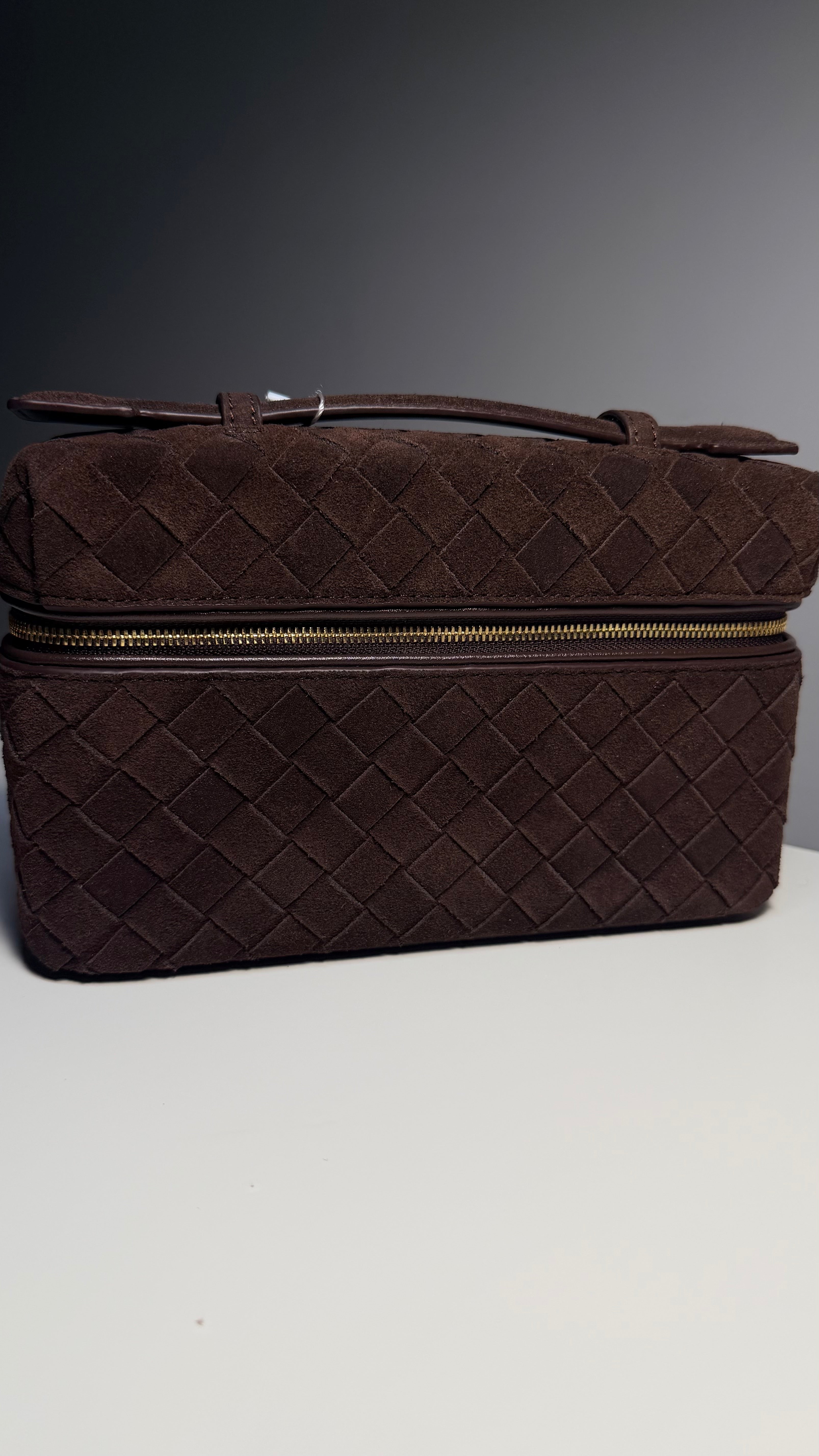 Sac Yara – Daim matelassé chocolat