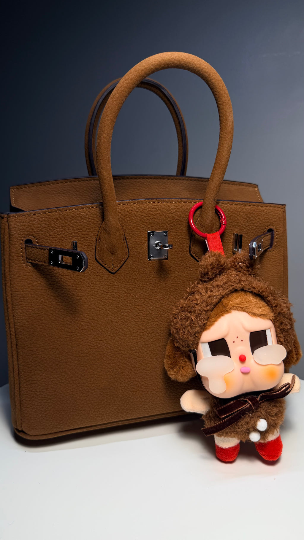 Sac Eden – Daim grainé structuré caramel