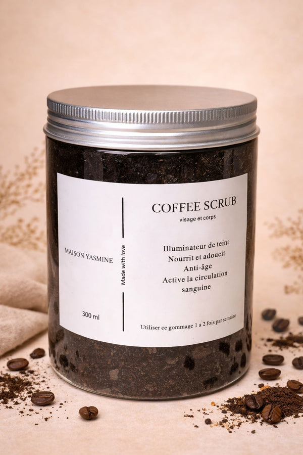 Coffee Scrub au curcuma – Gommage naturel exfoliant | Maison Yasmine